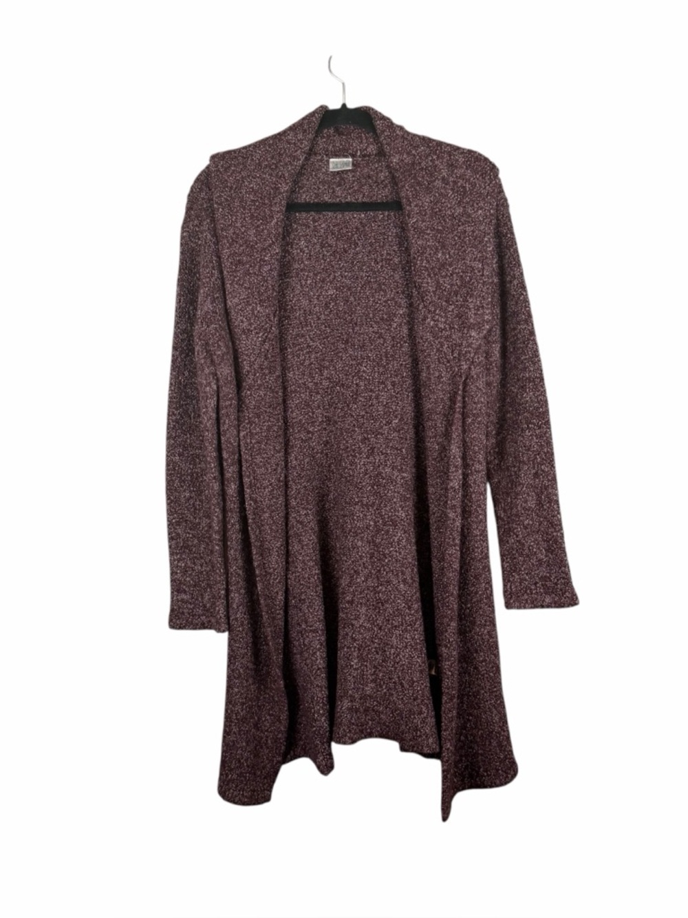 Kuta’s One World Bouclé Open Front Cardigan Duster Mauve Size S